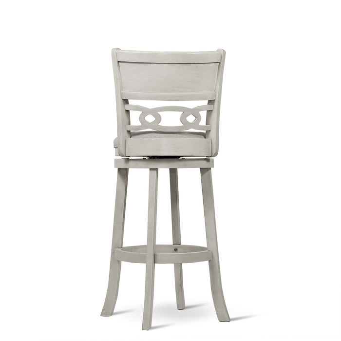 Savor White 29" Swivel Barstool, Set of 2