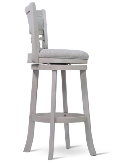 Savor White 29" Swivel Barstool, Set of 2