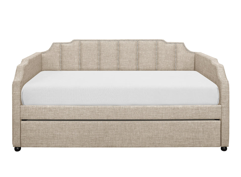 Aisha Beige Daybed with Trundle