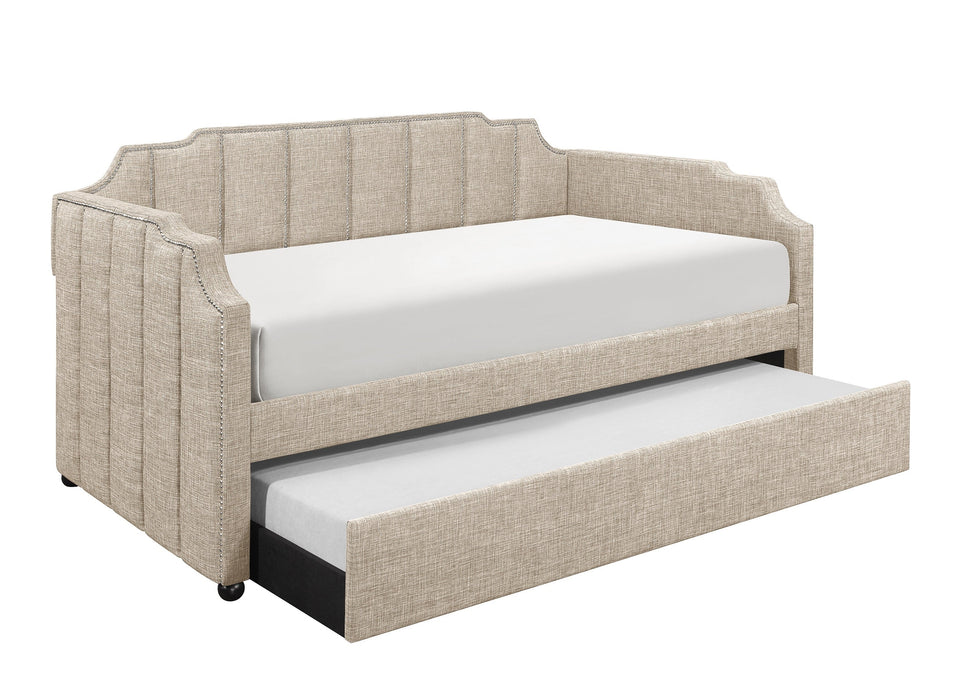 Aisha Beige Daybed with Trundle