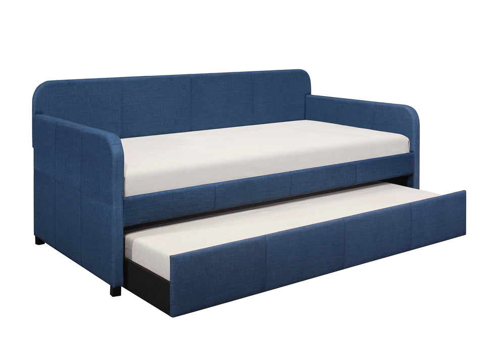 Fatimah Blue Daybed with Trundle