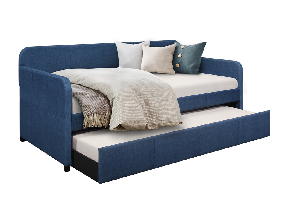 Fatimah Blue Daybed with Trundle