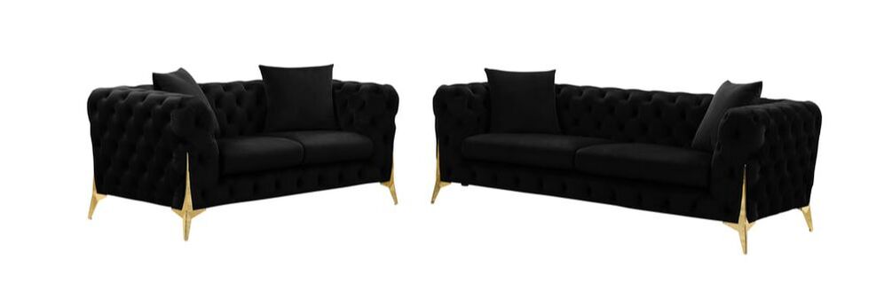 Star Black Living Room Set