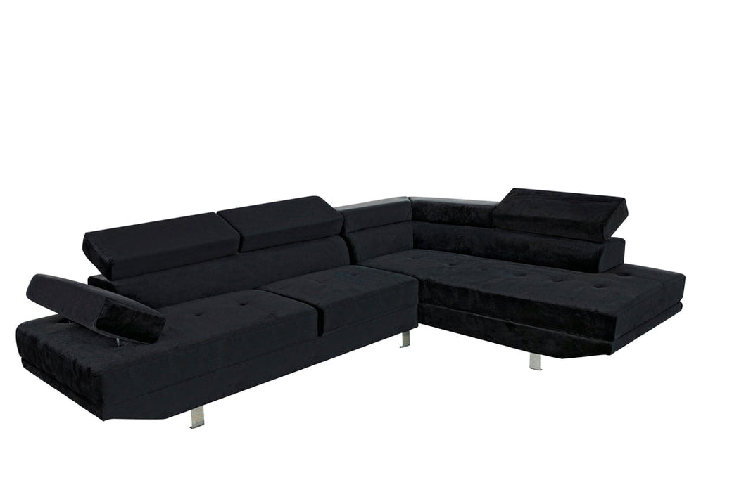 Stella Black Sleeper Sectional