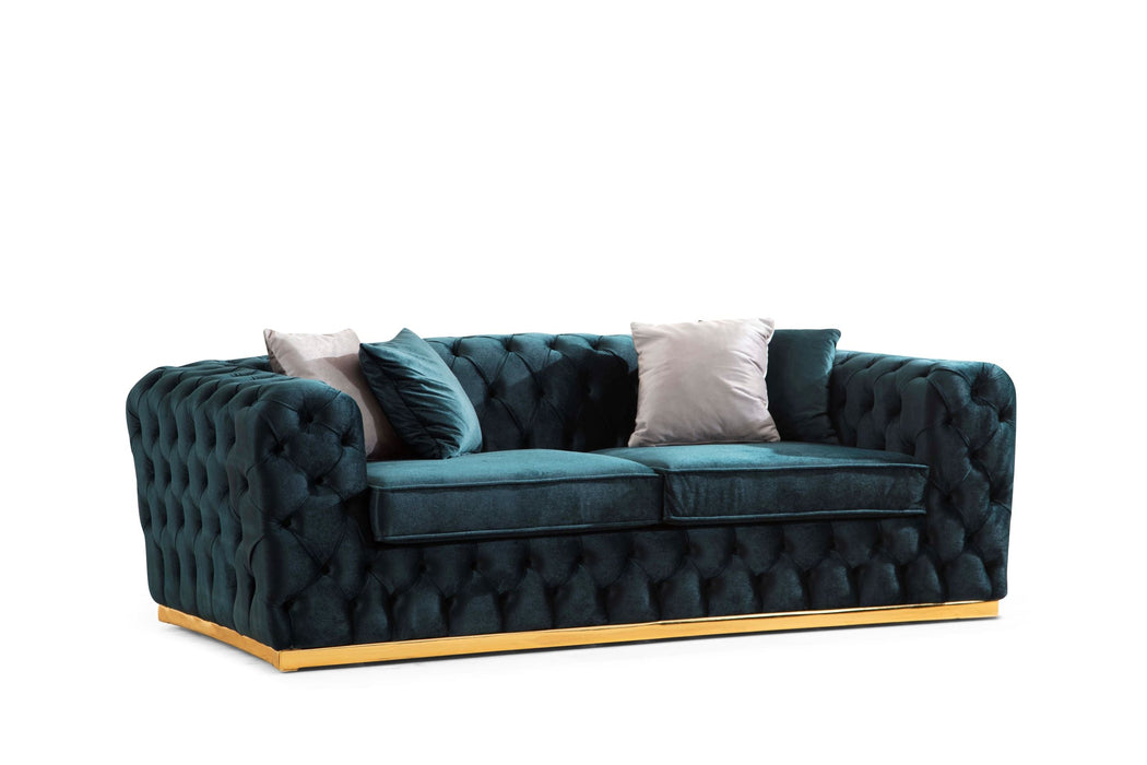 Stella Green Velvet Living Room Set