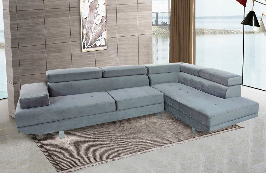 Stella Gray Sleeper Sectional