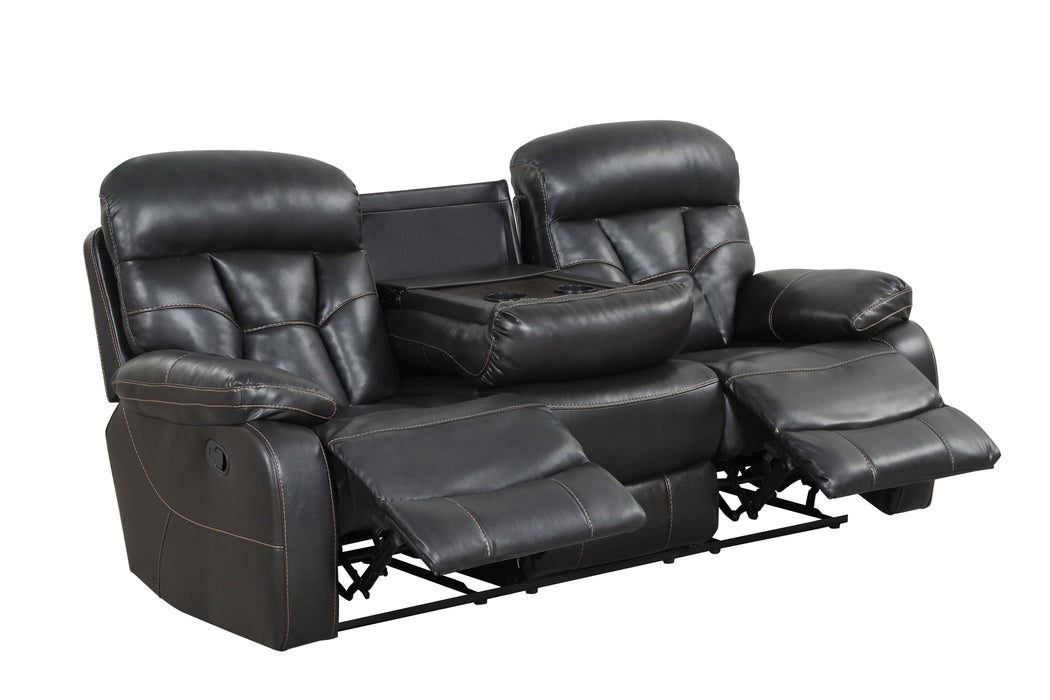 Tiger Black 3-Piece Reclining Living Room Set