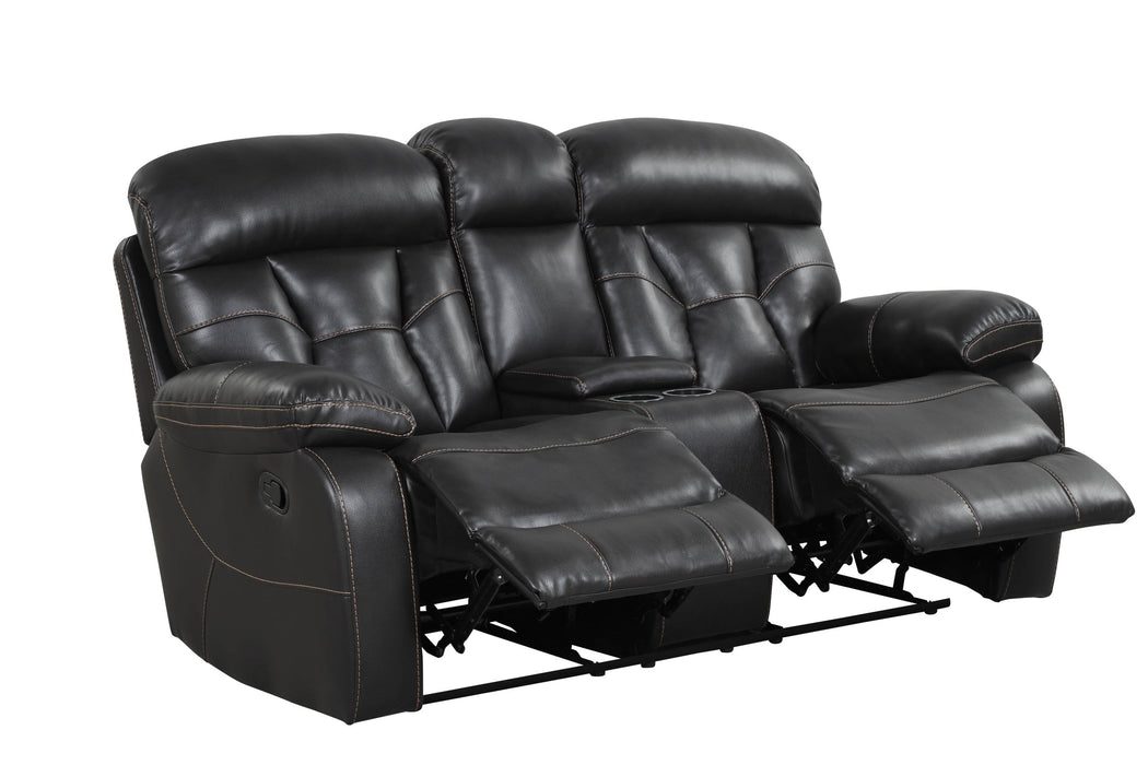 Tiger Black 3-Piece Reclining Living Room Set