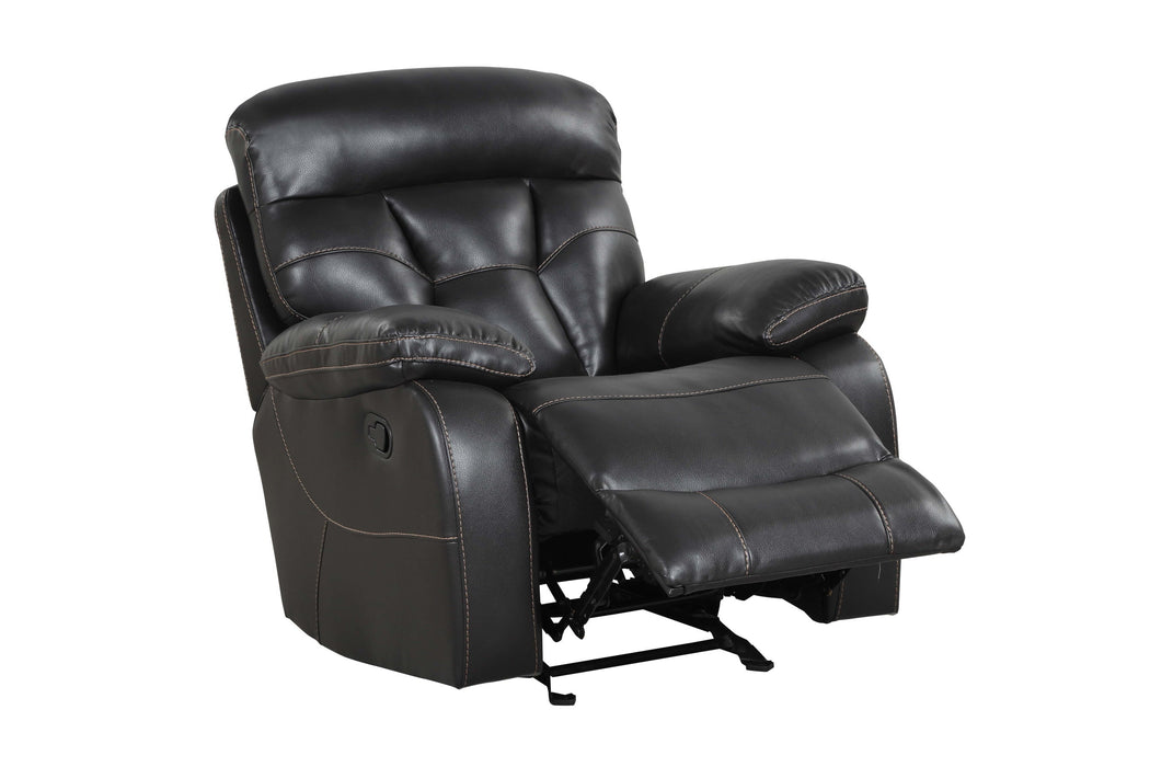 Tiger Black 3-Piece Reclining Living Room Set