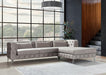 Piera Velvet Warm Gray Reversible Sectional