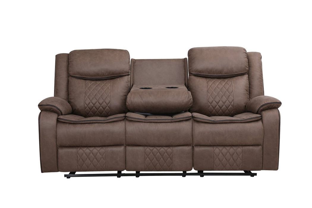 Weston Brown Reclining Living Room Set