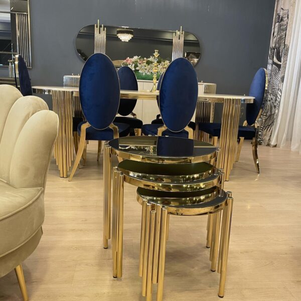 Ki̇Ng Side Table M. Effect Gold