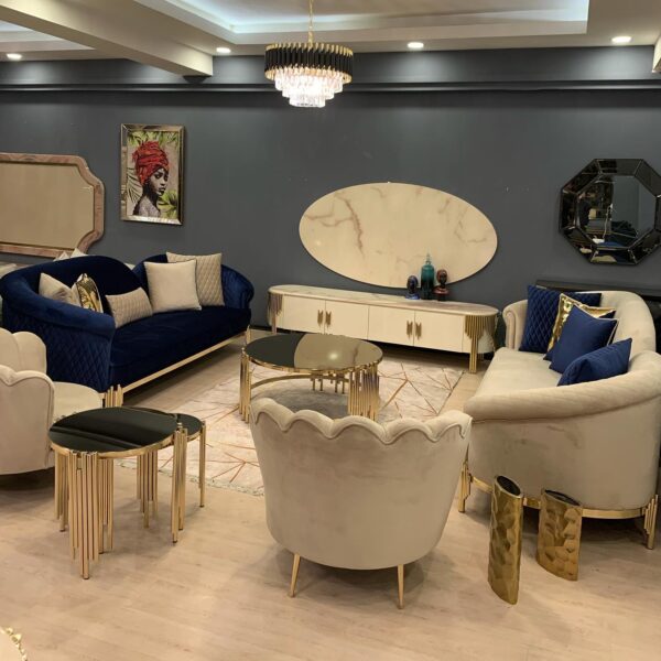 Ki̇Ng Tv Stand 230 Cm Gold