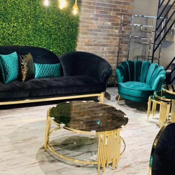 King Accent Chair Green